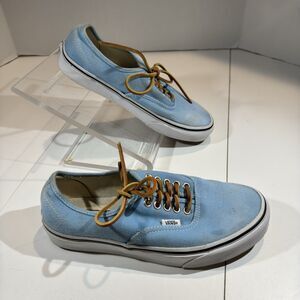 Vans Authentic Brushed Twill Baby Blue Unisex Sneakers M7/W8.5